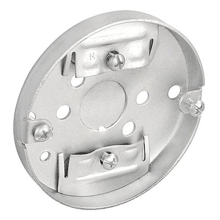 Southwire Electrical Box, 3.8 cu in, Pan Box Type, Steel, Round Shape 46111-R